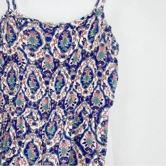 Japna Boho Floral Lightweight Tank Jumpsuit Tie Shoulder, Size XS - Picture 4 of 6